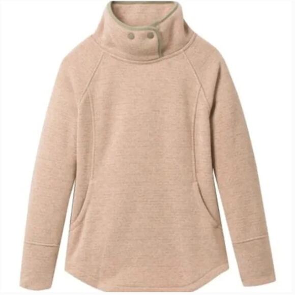 Prana Tri Thermal Threads Tunic Fleece Sweater Pullover Top Sz S - Picture 1 of 4